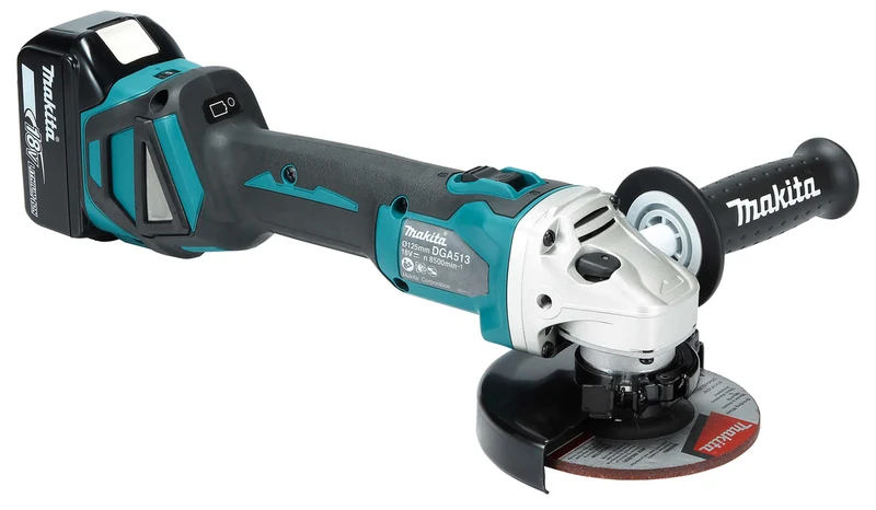 Makita Akku Winkelschleifer 18V - 2x Akku + Netzteil DGA511