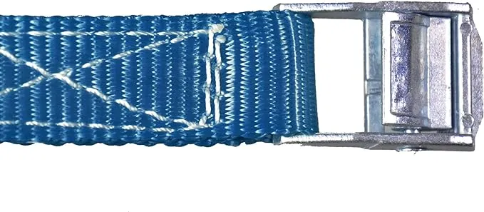 Stahlkaiser Spanngurt blau mit S-Haken 6m x 25mm max.350 kg