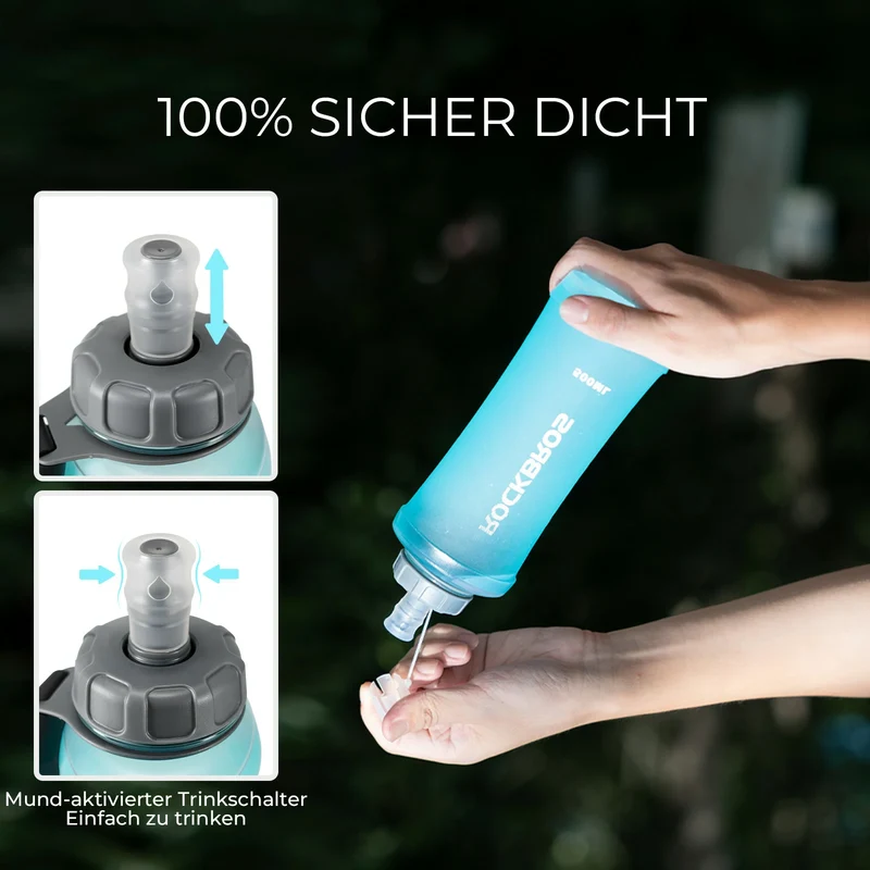 Faltbare Fahrrad Trinkflasche, Leicht BPA-frei