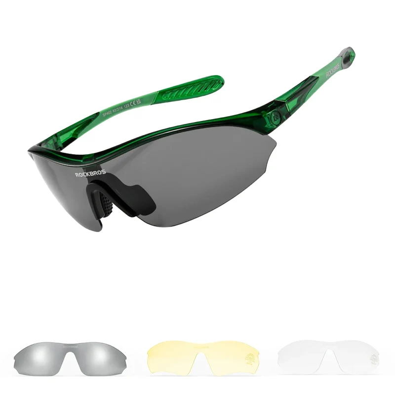 Sport-Radfahrsonnenbrille mit 3 austauschbaren UV400-Gläsern