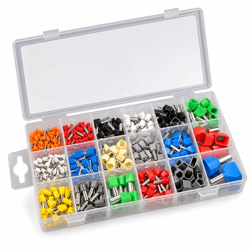 Standford Aderendhülsen 0.5-16mm² isoliert Einzeln in Kunststoffbox 300 tlg. Sortiment