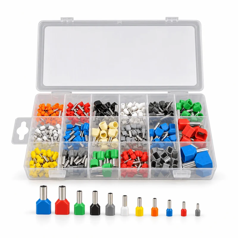 Standford Aderendhülsen 0.5-16mm² isoliert Einzeln in Kunststoffbox 300 tlg. Sortiment