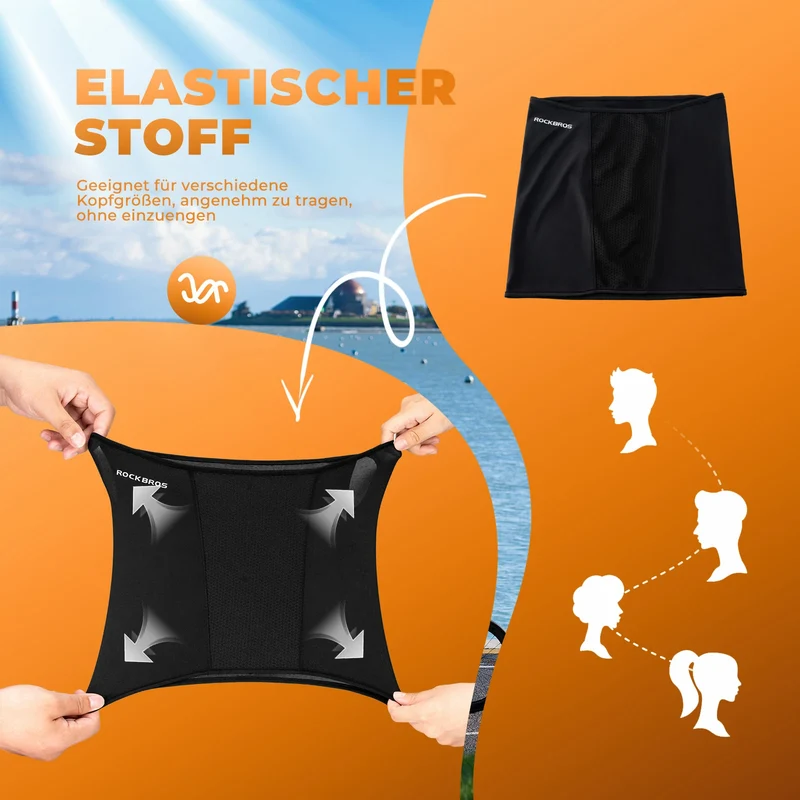 Sommer Halbe Sturmhaube Kühlung Schlauchtuch Multifunktionstuch