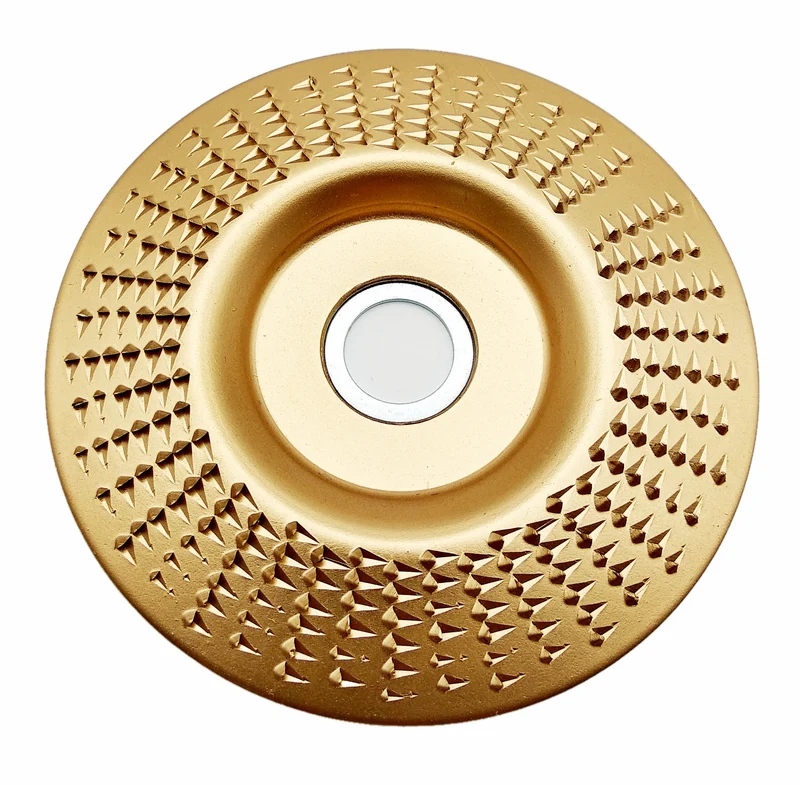 Holz Schleifteller Raspelscheibe Ø100mm Topfscheibe 22,2mm Aufnahme-Bohrung und 16mm Adapter für Winkelschleifer