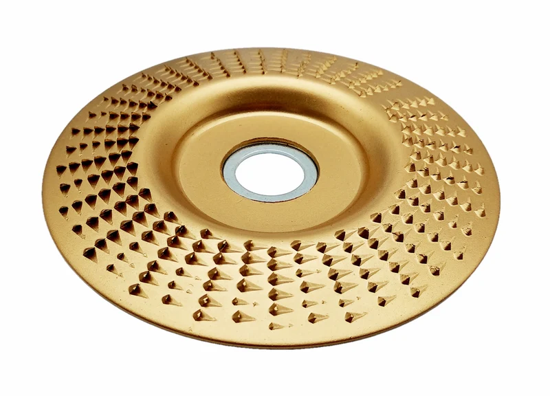 Holz Schleifteller Raspelscheibe Ø100mm Topfscheibe 22,2mm Aufnahme-Bohrung und 16mm Adapter für Winkelschleifer