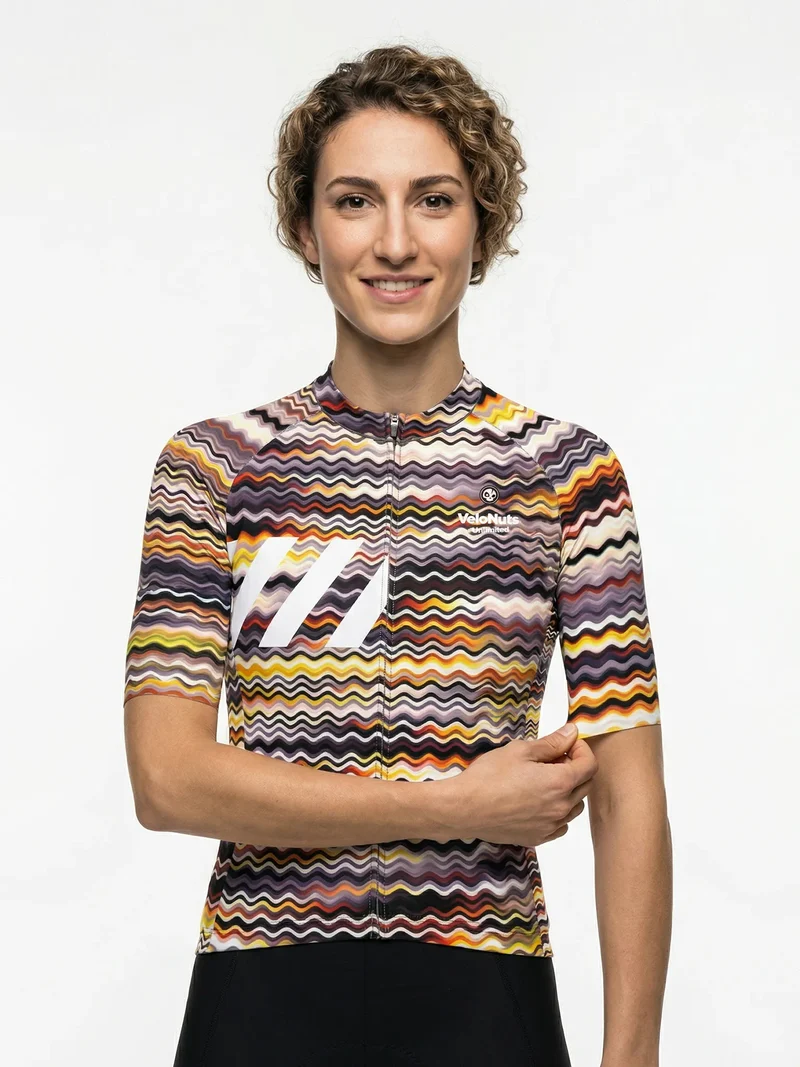 Damen-Radtrikot Retro Signal
