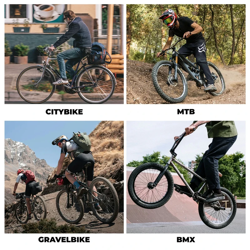 Fahrradpedale aus Nylon mit Reflektoren, rutschfeste Leichte Breite Plattform