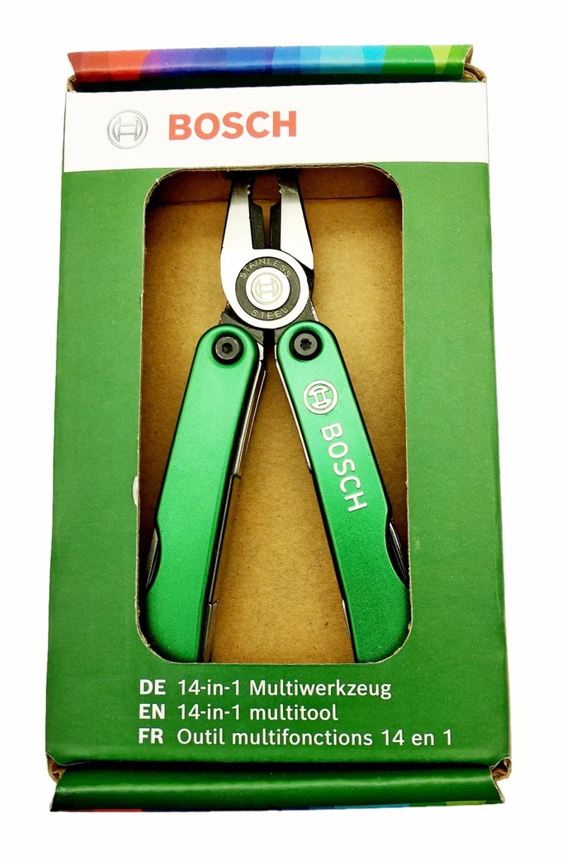Bosch 14-in-1 Multitool Werkzeug Schere, Zange, Säge, Handwerk, Outdoor, Camping