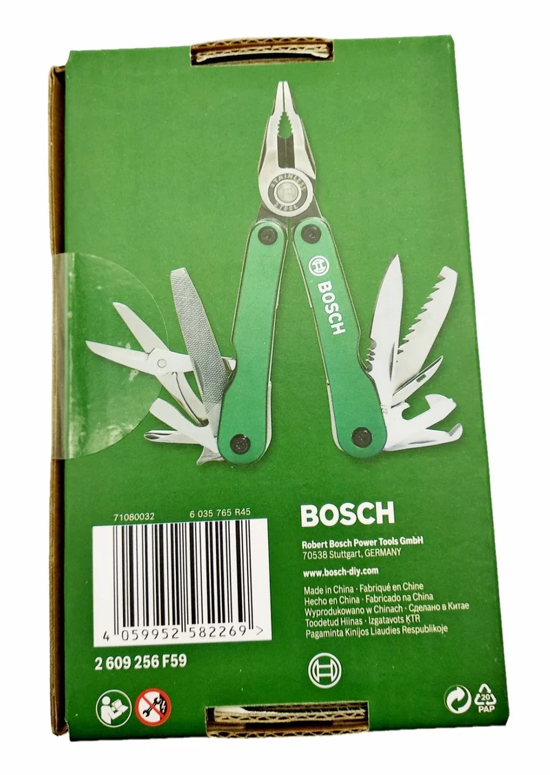 Bosch 14-in-1 Multitool Werkzeug Schere, Zange, Säge, Handwerk, Outdoor, Camping