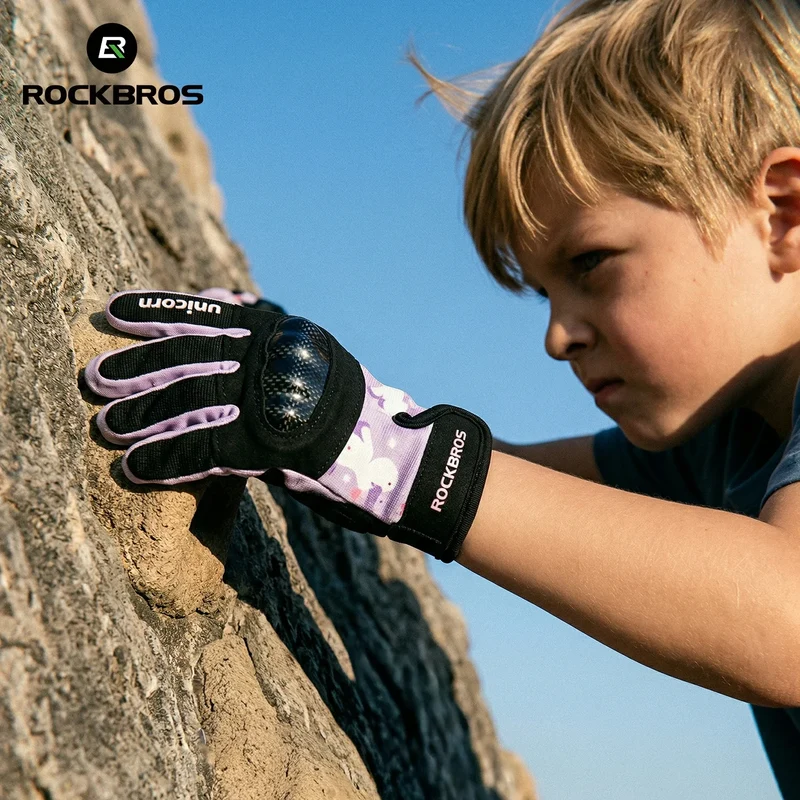 Kinder Fahrradhandschuhe Ganzfinger mit Hard Shell Schutz