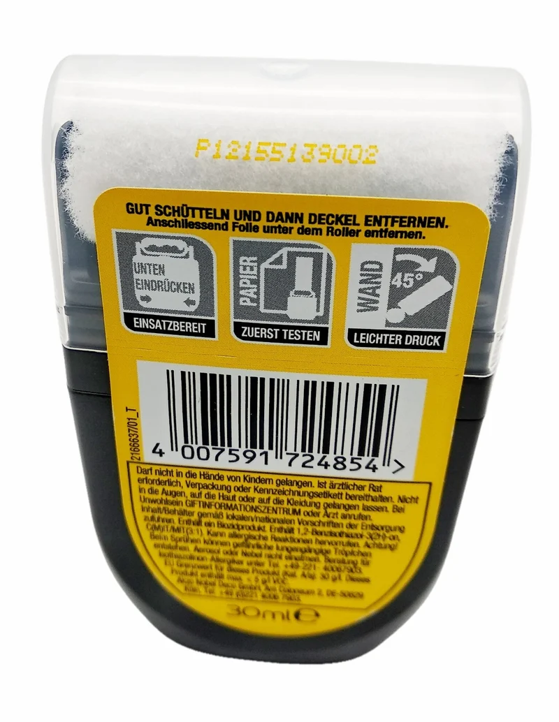 Molto S.O.S Easy Wandfarbe Weiß matt 30ml mit Roller für Innenräume Ausbesserung