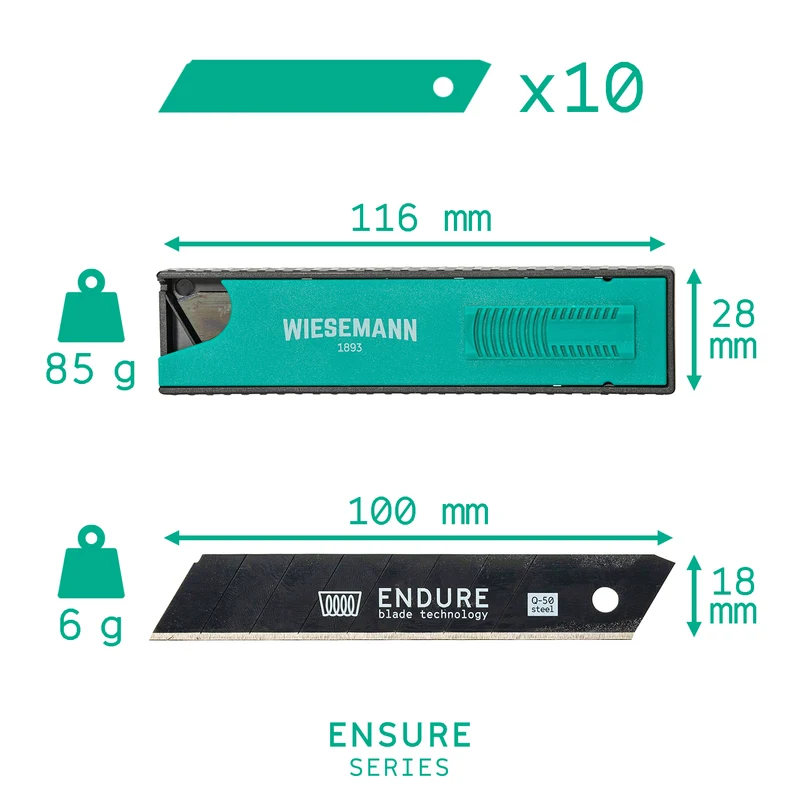 10 Cutterklingen 18mm I 81598