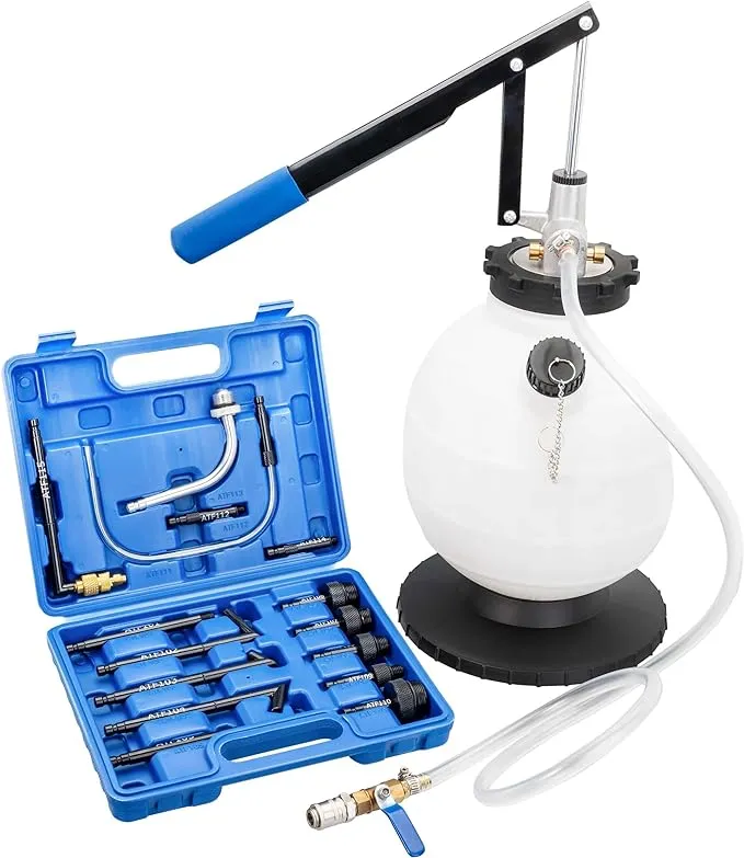 Manueller Öleinfüller mit Werkzeuge Ölfüllgerät Einfüllgerät Getriebeölpumpe 6L 15 ATF Adapter