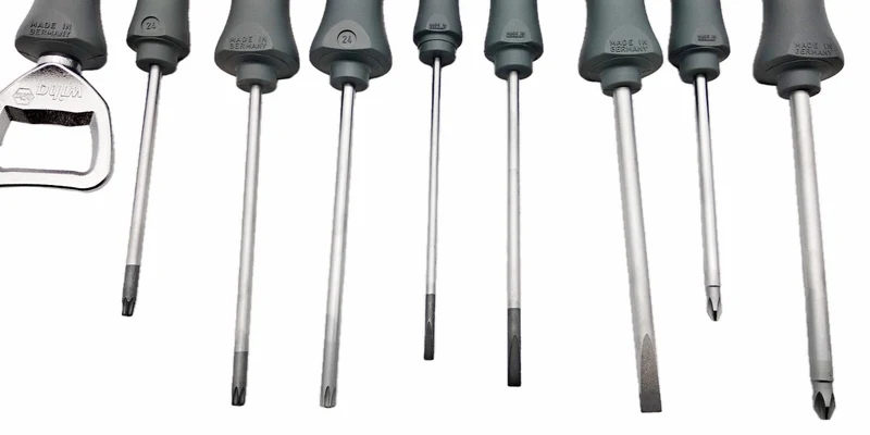Wiha 46544 Schraubendreher Set Schlitz, Kreuz, Torx T15 T20 T25 + Flaschenöffner