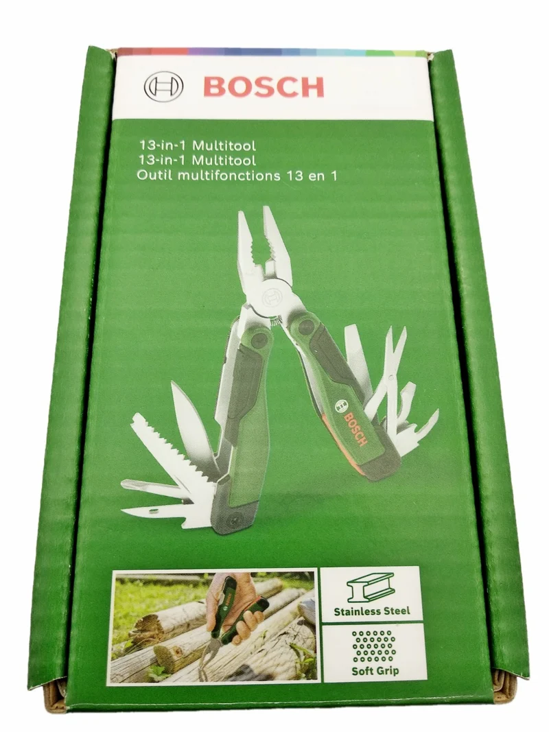 Bosch 13-in-1 Multitool Werkzeug Schere, Zange, Säge, Handwerk, Outdoor, Camping