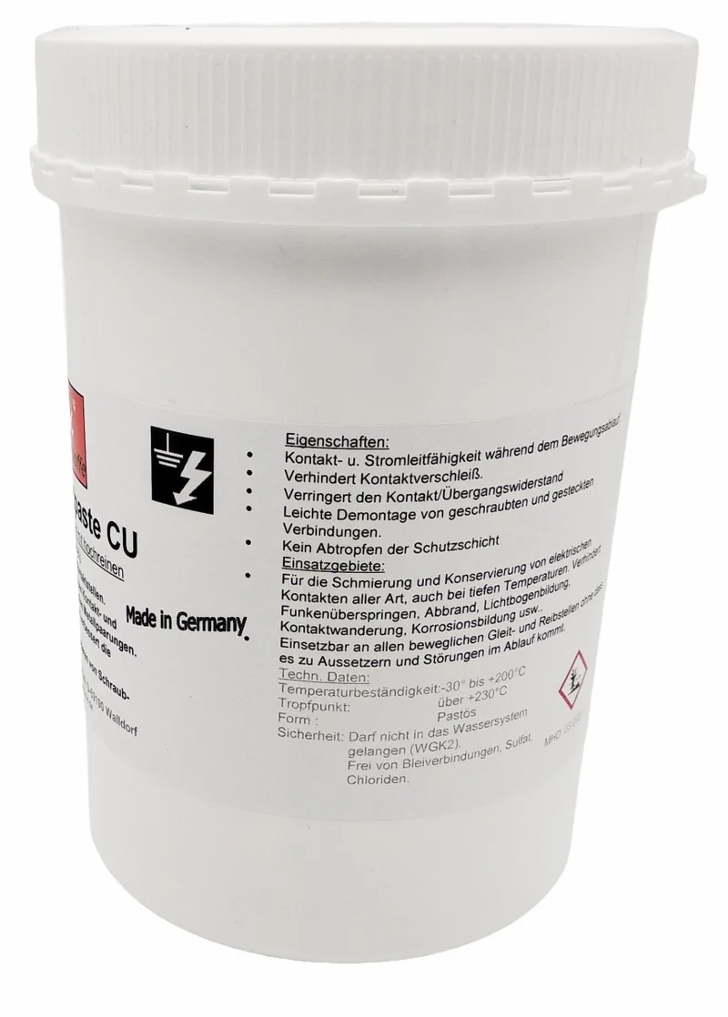 1000g Äronix 4404 synthetische Kupfer Kontaktpaste CU -30°C bis +200°C Kontakt Paste verbessert die elektrische Leitfähigkeit und schützt vor Korrosion Elektro Elektronik Montage Modellbau