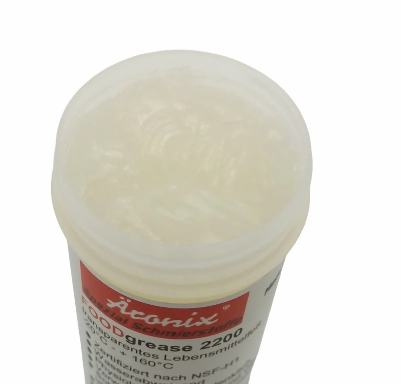 (149€/1L) 100ml Dose Äronix ÄRO FOODgrease 2200 Fett, NLGI 2, transparent -20°C bis+160°C,USDA H1,FDA,Getriebe,Lager,lebensmittelecht,Küchenmaschinen zb KitchenAid, Kafffemaschine,Kaffevollautomat,O-Ring