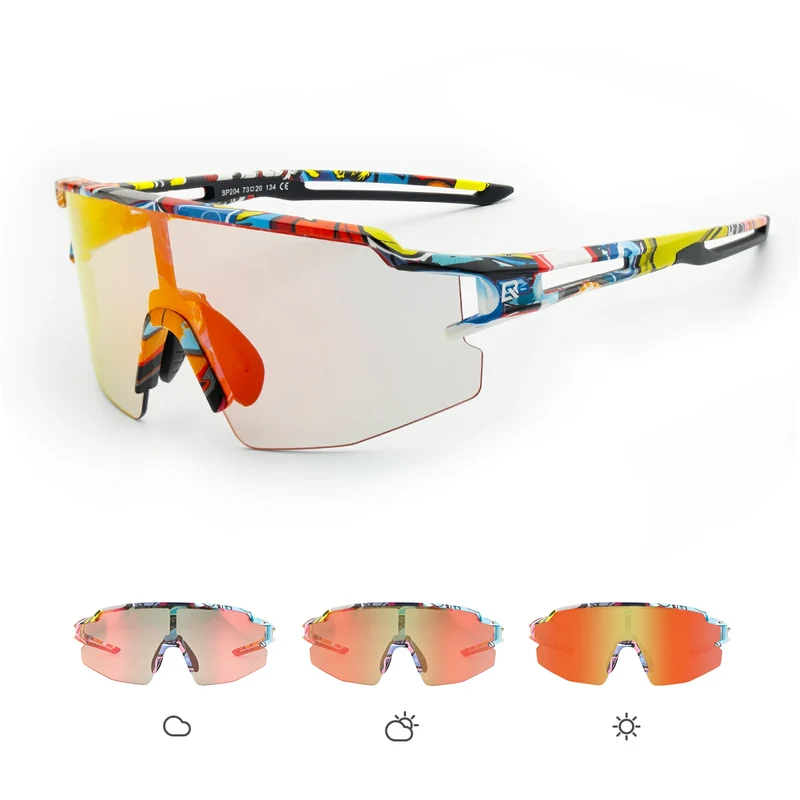 Fahrradbrille UV 400 Photochromatisch