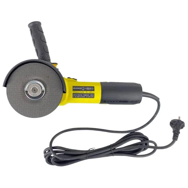 Winkelschleifer WS-1400el Ø 125 mm Drehzahlregelung Konstantelektronik 4 m Kabel WELDINGER