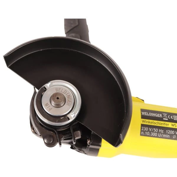 Winkelschleifer WS-1400el Ø 125 mm Drehzahlregelung Konstantelektronik 4 m Kabel WELDINGER