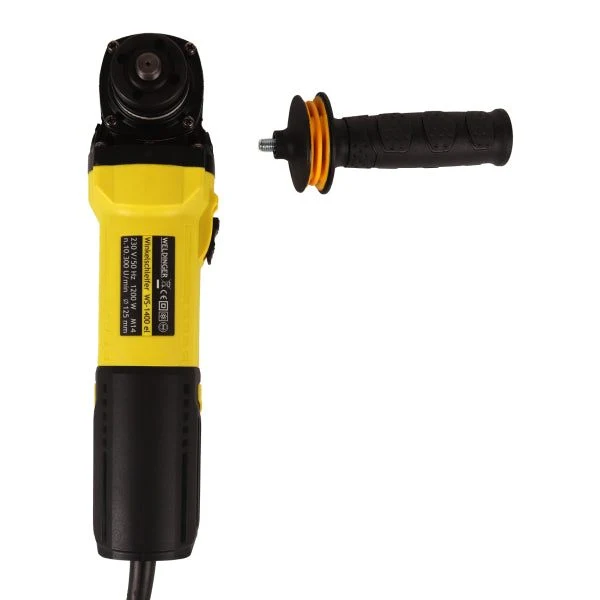 Winkelschleifer WS-1400el Ø 125 mm Drehzahlregelung Konstantelektronik 4 m Kabel WELDINGER