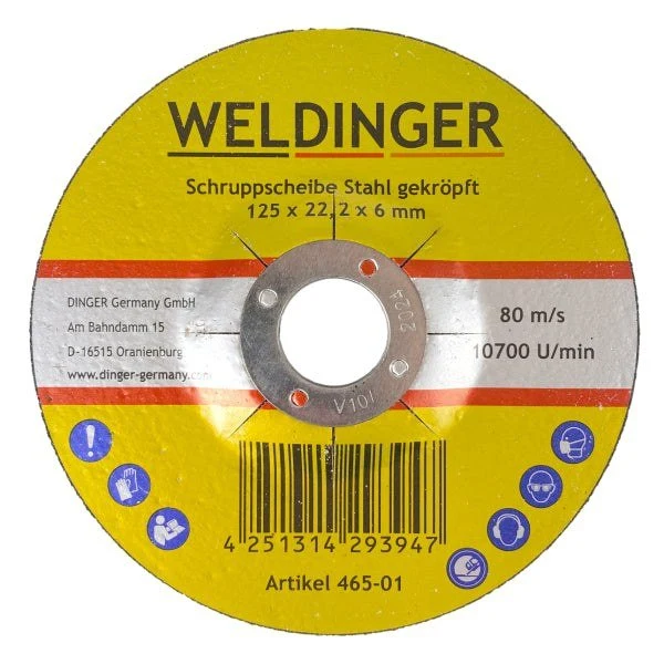 Winkelschleifer WS-1400el Ø 125 mm Drehzahlregelung Konstantelektronik 4 m Kabel WELDINGER