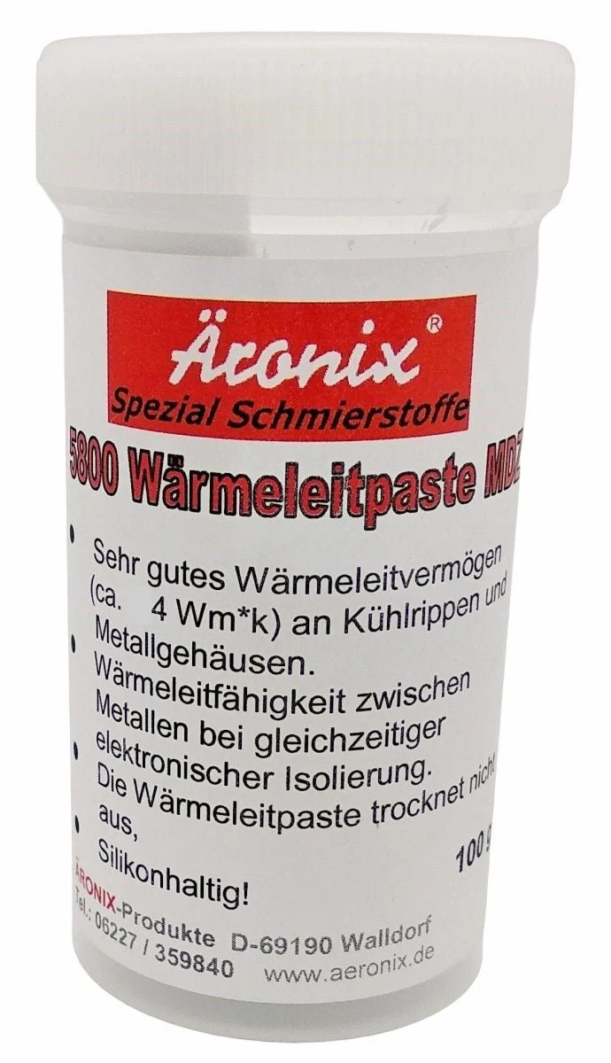 (235€/1Kg) 100g Äronix Wärmeleitpaste Typ MDZ bis 200°C für CPU, GPU, IC, Chip, Prozessor, Kühler, MOSFET