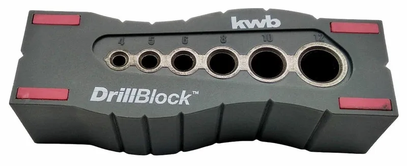 kwb Bohrhilfe Bohrschablone 4-12 mm, für rechtwinklige,gerade, präzise Bohrungen