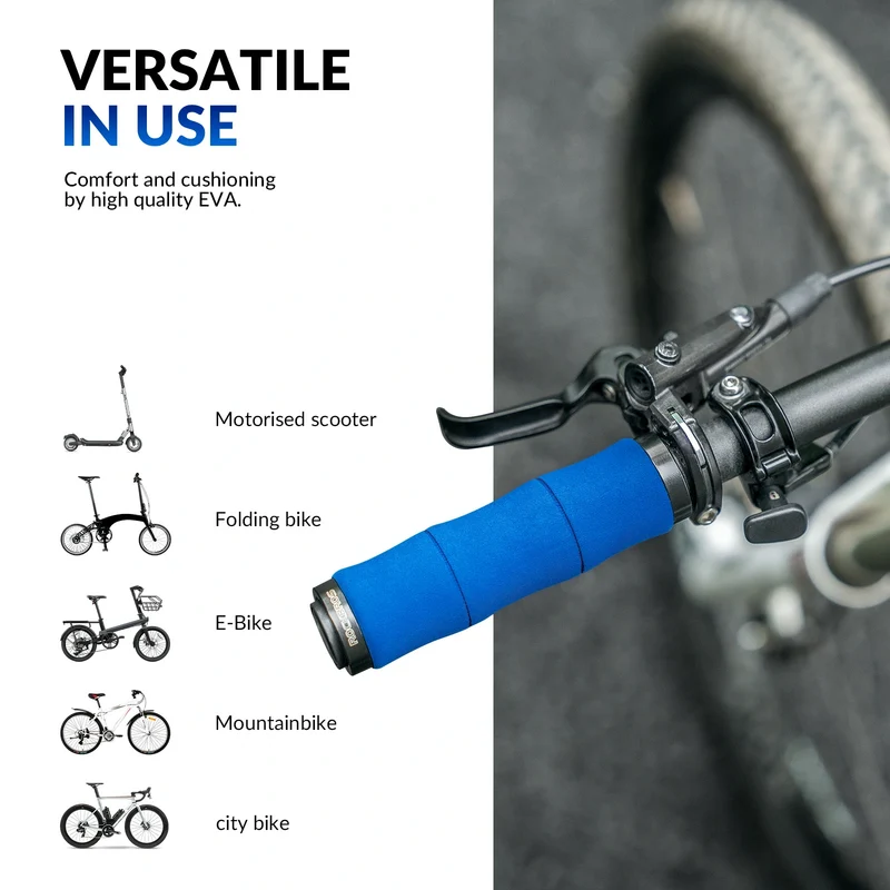 Fahrradgriffe rutschfeste Eva Schwamm Fahrrad Lenkergriffe mit Aluminium 22MM