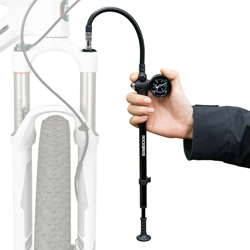 Fahrradpumpe für Gabel, Reifen und Dämpfer, Hochdruck 300 PSI