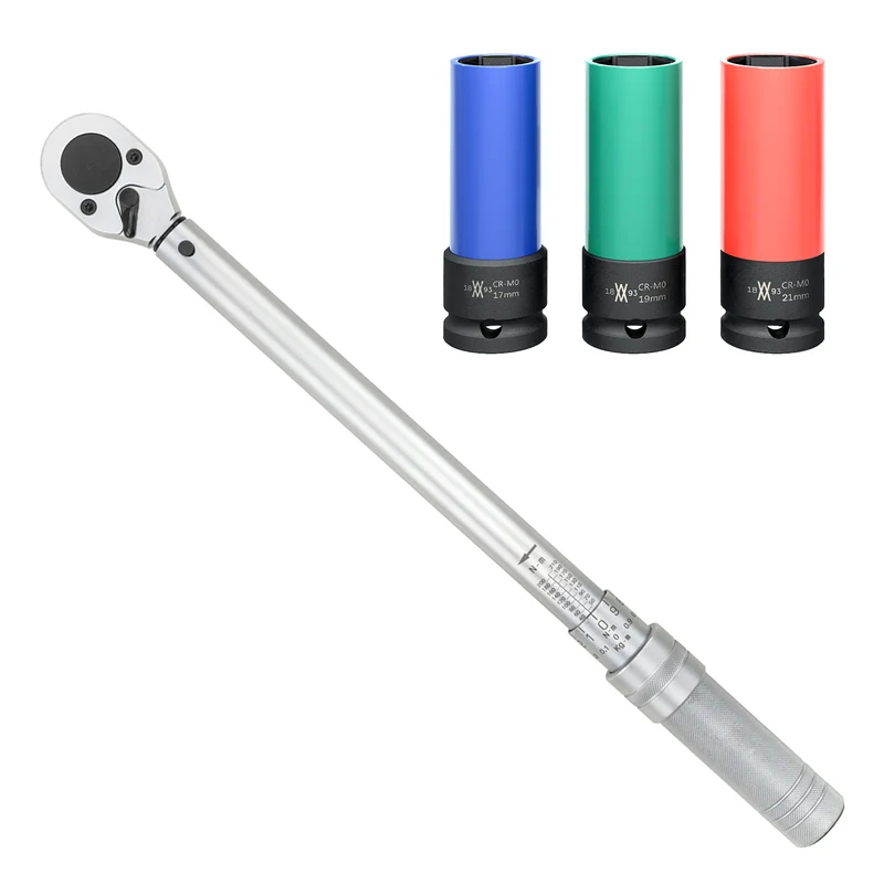 Drehmomentschlüssel Set mit Kraftschoneinsätzen I 81529