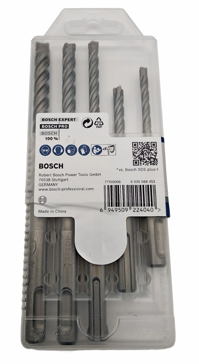 Bosch blau Longlife Hammerbohrer EXPERT SDS plus-5X Set Beton Stein 5,2x6,8,10mm