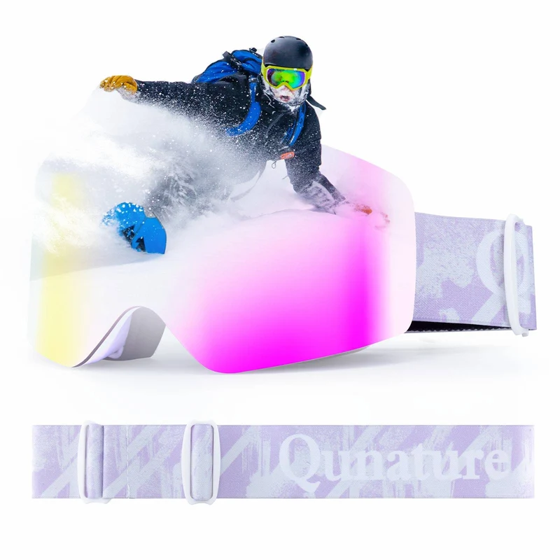 Qunature UV400 Antifog Rahmenlose Skibrille