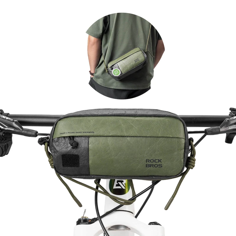 2-in-1 Lenkertasche Wasserabweisend mit Schultergurt 1,5L