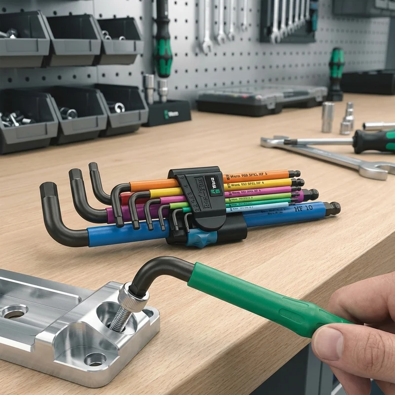 Wera 950/9 Hex-Plus Multicolour 1 Winkelschlüsselsatz metrisch 9-teilig