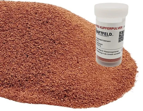 (125€/Kg) 200g sehr feines Kupfergranulat Körnung ca 250µm Mikrometeter (0,25mm)