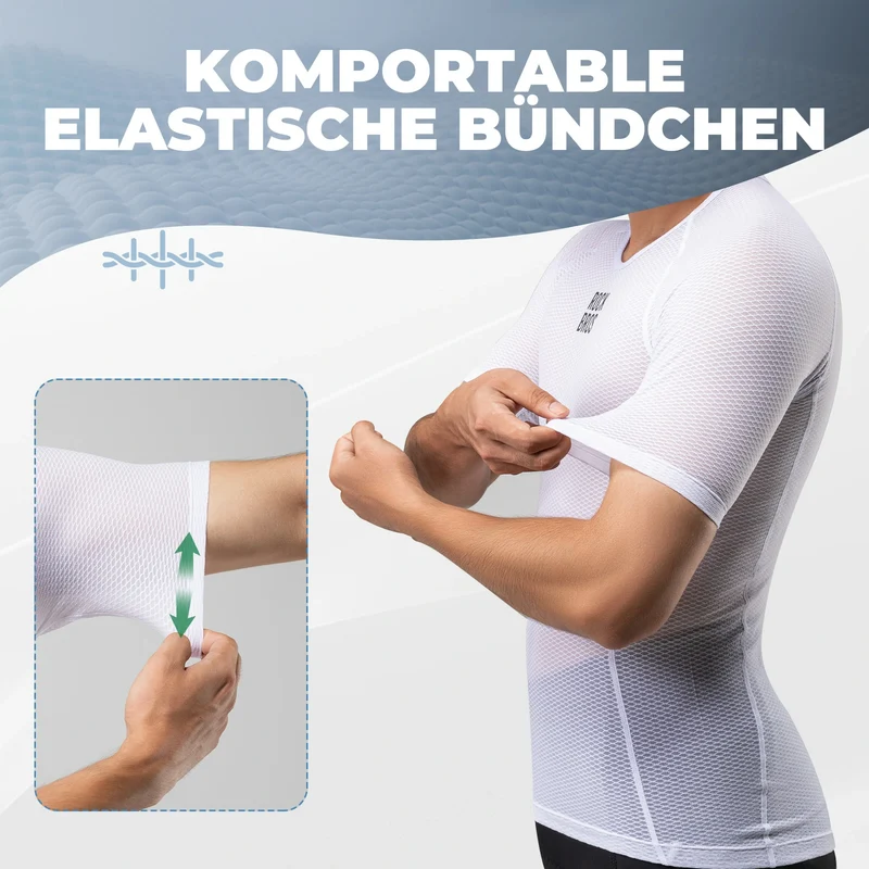 Atmungsaktivität Kurzarm Unterhemd Herren