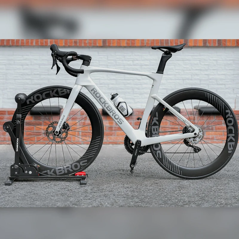 Fahrrad-Klappständer mit Doppelstreben aus Karbonstahl