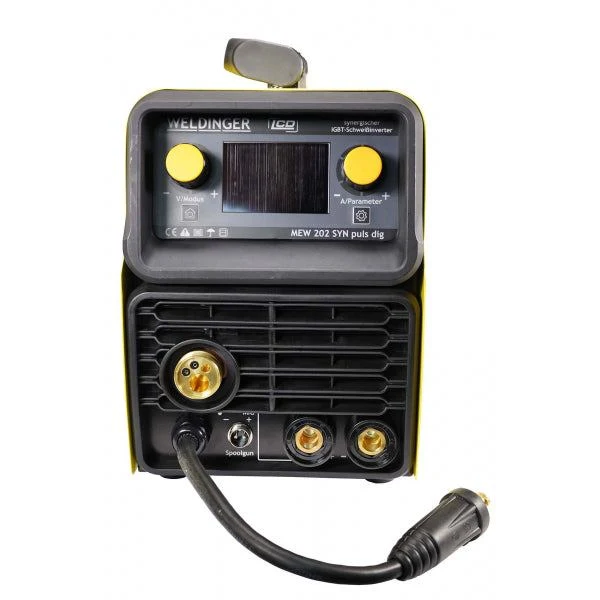 WELDINGER MEW 202 SYN puls dig 200A synergisches MIG/MAG Puls-Schweißgerät Zweirollenantrieb