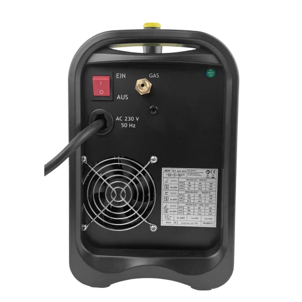 WELDINGER MIG/MAG-Schweißinverter MEW 161 SYN eco synergisches Schutzgasschweißgerät (Fülldraht WIG MMA)
