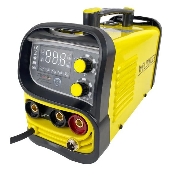 WELDINGER ME 130 mini Flux Fülldrahtschweißgerät + Elektrodenschweißen + 1kg Fülldraht + Stromdüsen + Fülldraht-Gasdüse