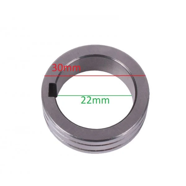 Drahtführungsrolle TYP V 0,6 / 0,8 Stahl 30 x 22 x10mm für WELDINGER 2 Rollen und 4-Rollenantrieb