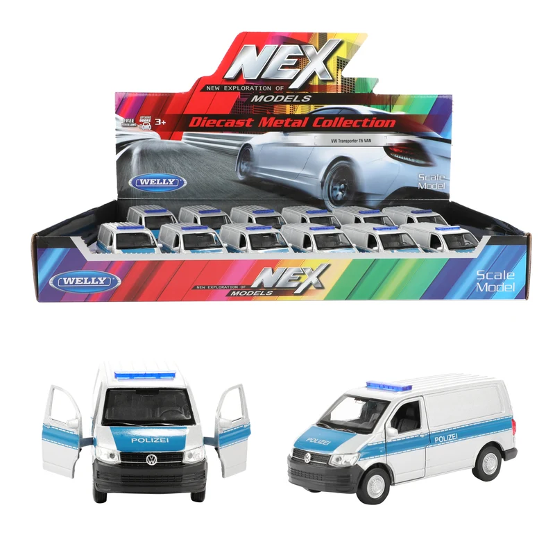 WELLY VW Transporter T6 Bus 'Polizei' (DE) (12DB)
