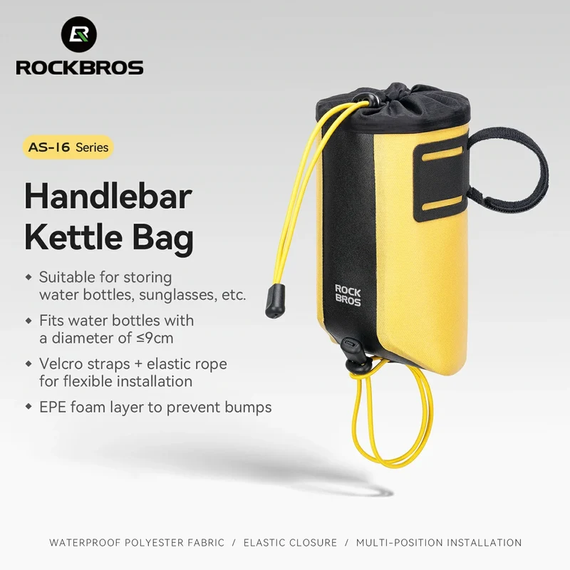 100% Wasserdichte Lenkertasche für Trinkflaschen 1L - AS-162
