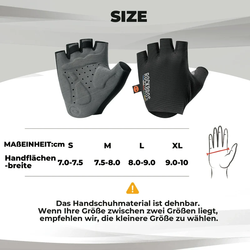 ROAD TO SKY Fahrradhandschuhe Halbfinger - TLS005