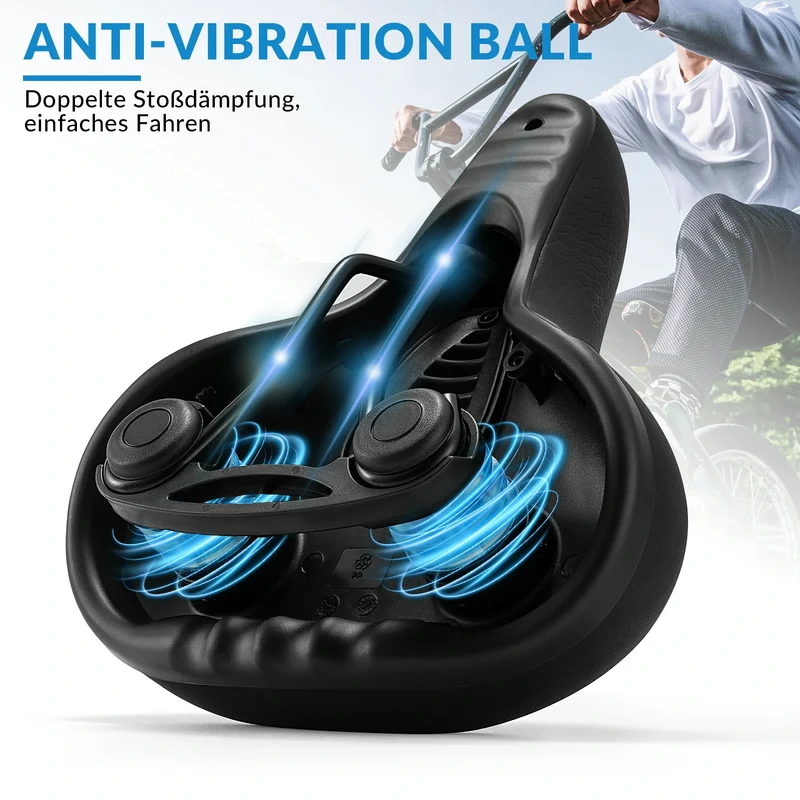Fahrradsattel Fahrradsitz 5cm Memory Foam Atmungsaktiv Wasserdicht 3 Type