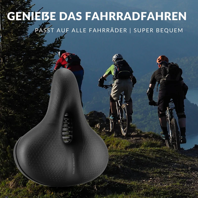 Fahrradsattel Fahrradsitz 5cm Memory Foam Atmungsaktiv Wasserdicht 3 Type
