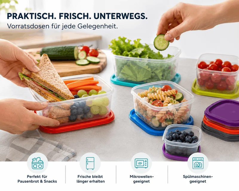 GOURMETMAXX 7 tlg Frischhaltedosen Set