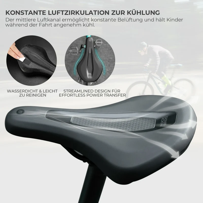 Kinder Fahrradsattel, Stoßdämpfend und Wasserdicht