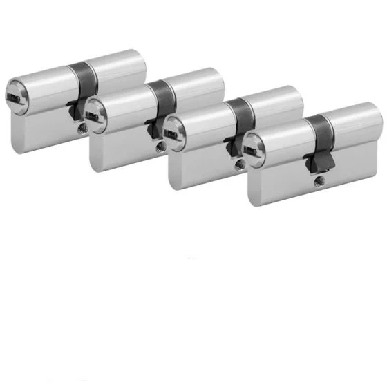 4 er SET Profilzylinder Türzylinder 60 mm